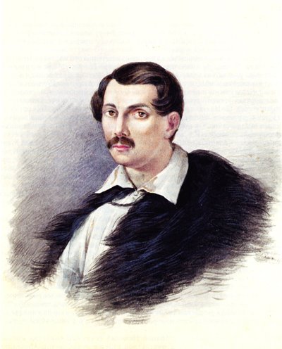 デカブリストアレクサンドルアレクサンドロヴィッチベスチュエフの肖像1797-1837、1839 作： Nikolai Alexandrovich Bestuzhev