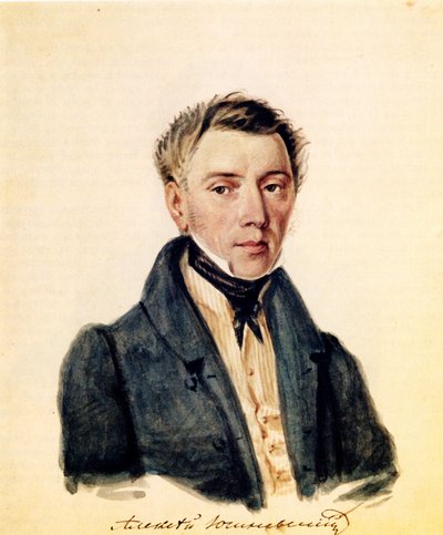 デカブリストアレクサンドルユシュネフスキーの肖像1786-1844、1839 作： Nikolai Alexandrovich Bestuzhev