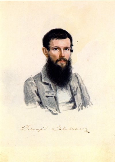 デカブリストドミトリーザヴァリシンの肖像1804-1892、1839 作： Nikolai Alexandrovich Bestuzhev