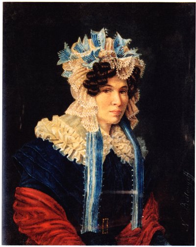 Lyubov Ivanovna Stepovaya 1783-1858、1927年の肖像 作： Nikolai Alexandrovich Bestuzhev