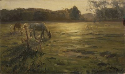 牧草地の馬 作： Nikolai Alexandrovich Klodt