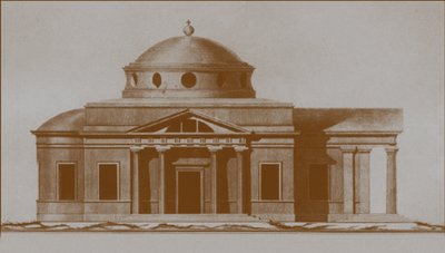 モギリョフのセントジョセフ大聖堂のプロジェクト、c。 1780 作： Nikolai Alexandrovich Lvov