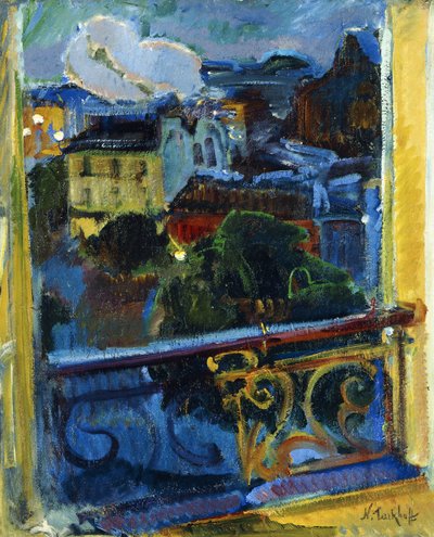 パリ、夜のモンパルナス、1905年頃（キャンバスに油彩） 作： Nikolai Alexandrovich Tarkhoff