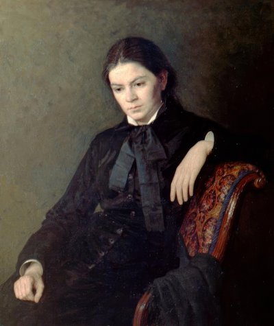 無名の女性の肖像 作： Nikolai Alexandrovich Yaroshenko