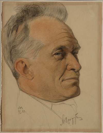 アレクサンドル・ドミトリエビッチ・ツィウルパの肖像1870-1928、1922 作： Nikolai Andreevich Andreev