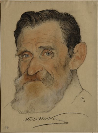 Feliks Yakovlevich Kon 1864-1941、1922年の肖像 作： Nikolai Andreevich Andreev