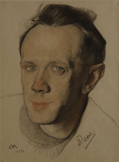 ミハイル・アレクサンドロヴィッチ・チェーホフの肖像1891-1955、1921 作： Nikolai Andreevich Andreev