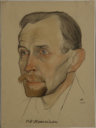 オットーヴィルヘルムヴィルクーシネンの肖像1881-1964、1922 作： Nikolai Andreevich Andreev