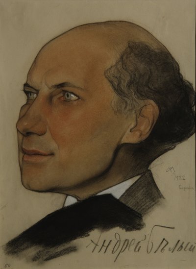 詩人の肖像アンドレイ・ベリ1880-1934、1922 作： Nikolai Andreevich Andreev