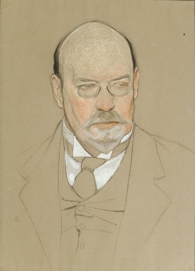 画家イリヤ・オストルホフの肖像1858-1929、1923 作： Nikolai Andreevich Andreev