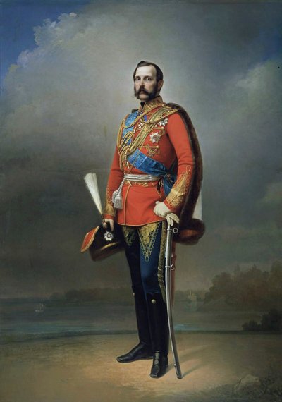 皇帝アレクサンドル 2 世の肖像、1818 年から 1881 年、1873 年。 作： Nikolai Andreevich Lavrov