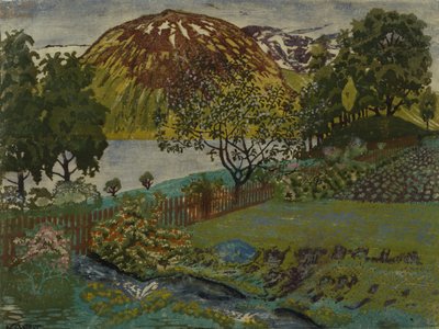 ジューン・ナイト・イン・ザ・ガーデン（キャンバスに油彩） 作： Nikolai Astrup