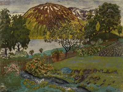 6月の庭の夜 作： Nikolai Astrup