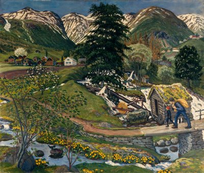 クヴェナゴンとジョルスターヤード 作： Nikolai Astrup