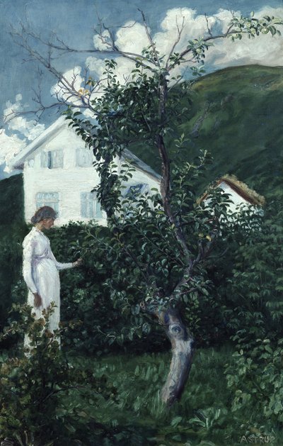 最後の夏の日、1911年頃（キャンバスに油彩） 作： Nikolai Astrup