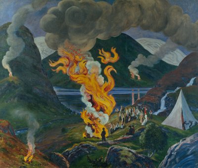 真夏の火 作： Nikolai Astrup