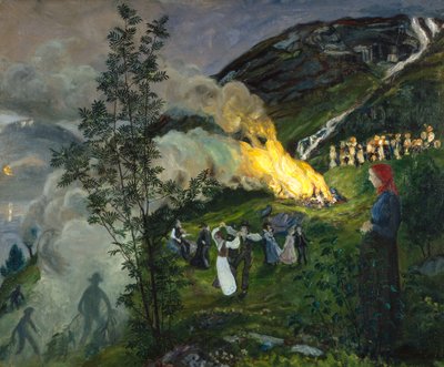 真夏の火事 作： Nikolai Astrup