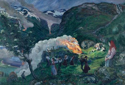 真夏の夜、真夏の火 作： Nikolai Astrup