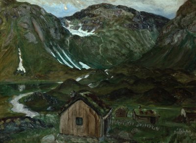 月明かりの牧場 作： Nikolai Astrup