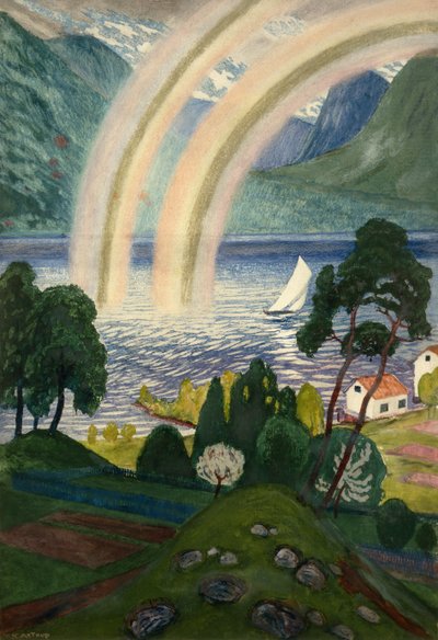 虹、大きな虹 作： Nikolai Astrup