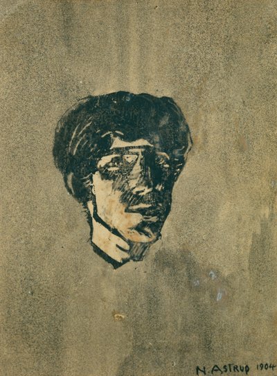 小さな自画像 作： Nikolai Astrup