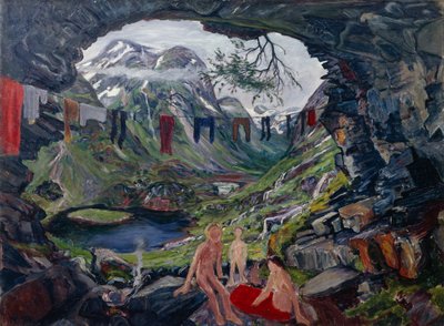 洞窟 作： Nikolai Astrup