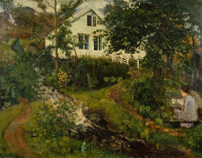 1908年以前の牧師館 作： Nikolai Astrup