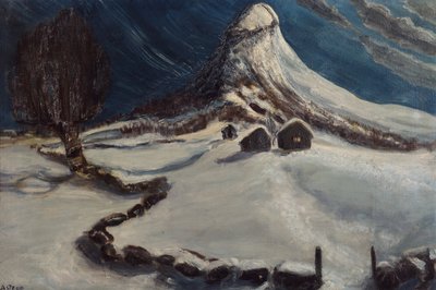 fjellstølenの冬の夜 作： Nikolai Astrup