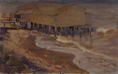 ビーチの浴場 作： Nikolai Dmitrievich Kuznetsov