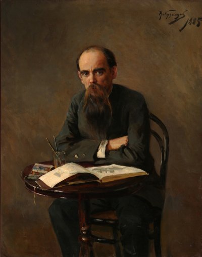 画家イエフィム・イェフィモビッチ・ボルコフの肖像1844-1920、1885 作： Nikolai Dmitrievich Kuznetsov