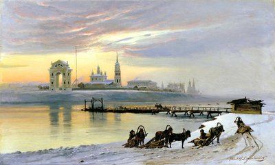 「イルクーツクのアンガラ」、1886年。 作： Nikolai Dobrovolsky