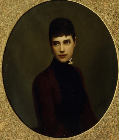 皇后マリア・フョードロヴナの肖像、デンマークのダグマー王女、1847～1928年、19世紀半ば。 作： Nikolai Gustavovich Schilder