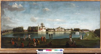 オスタンキノ邸とポドクリュチニコフの生涯、ニコライ・イワノビッチ（1813-1877）。 キャンバスに油彩 作： Nikolai Ivanov Podklutchnikov