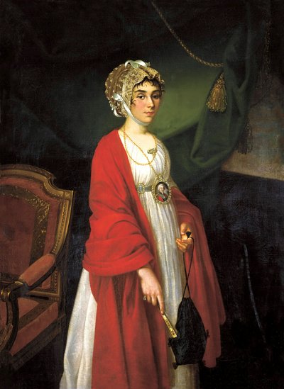 女優兼歌手の肖像、Contesse Praskovya Sheremeteva、Zhemchugova 1768-1803、18 作： Nikolai Ivanovich Argunov
