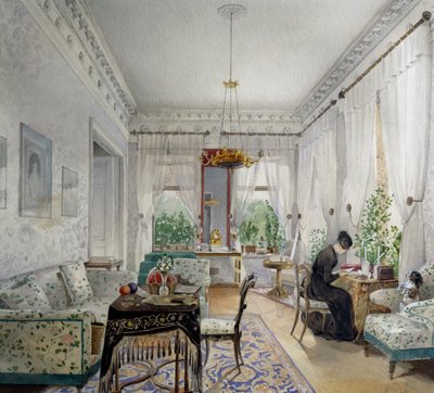 ロプチンの家の内部 作： Nikolai Ivanovich Tichobrazov