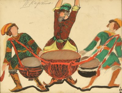 オペラスノーメイデンの衣装デザイン（N.リムスキーコルサコフ作、1919年） 作： Nikolai Konstantinowitsch Roerich
