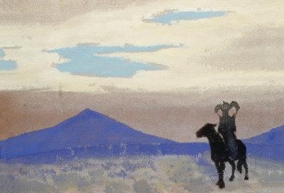 ジンギスカンの母- NKRoerichによる絵画 作： Nikolai Konstantinowitsch Roerich
