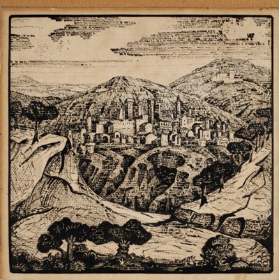 アレクサンダーブロック、1907年のイタリアの詩のイラスト 作： Nikolai Konstantinowitsch Roerich