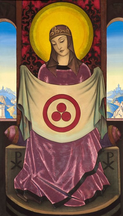 マドンナオリフラマ、1932年。 作： Nikolai Konstantinowitsch Roerich