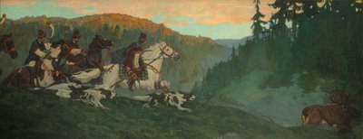 グランドプリンスの朝狩り、1901 作： Nikolai Konstantinowitsch Roerich