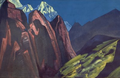 NKRoerich、マスターの影 作： Nikolai Konstantinowitsch Roerich