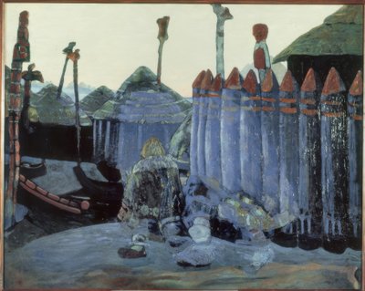 NKRoerich、異教の寺院 作： Nikolai Konstantinowitsch Roerich