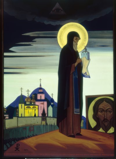 NKRoerich、St。Sergius von Radonesch 作： Nikolai Konstantinowitsch Roerich