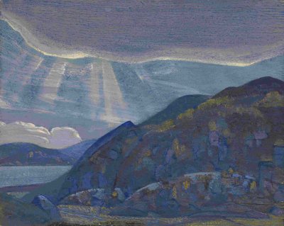 ラドガシリーズの岩と崖、1917-1918 作： Nikolai Konstantinowitsch Roerich