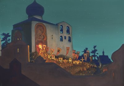 ロシアのイースター、1924 作： Nikolai Konstantinowitsch Roerich