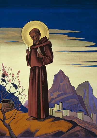 セントフランシス、1932年。 作： Nikolai Konstantinowitsch Roerich