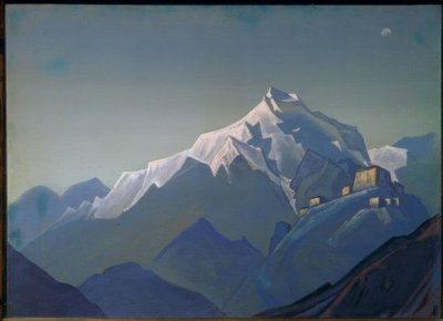 チベット。修道院 作： Nikolai Konstantinowitsch Roerich