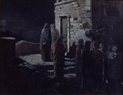 ゲッセマネでの最後の晩餐後のキリスト、1888年 作： Nikolai Nikolayevich Ge