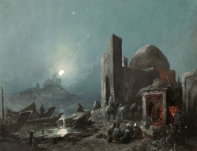 中央アジアの生活の一場面」、1887 年。 作： Nikolai Nikolayevich Karasin