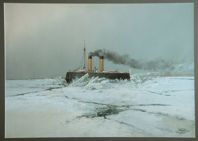 砕氷船イェルマーク、1898 年 作： Nikolai Nikolayevich Karasin